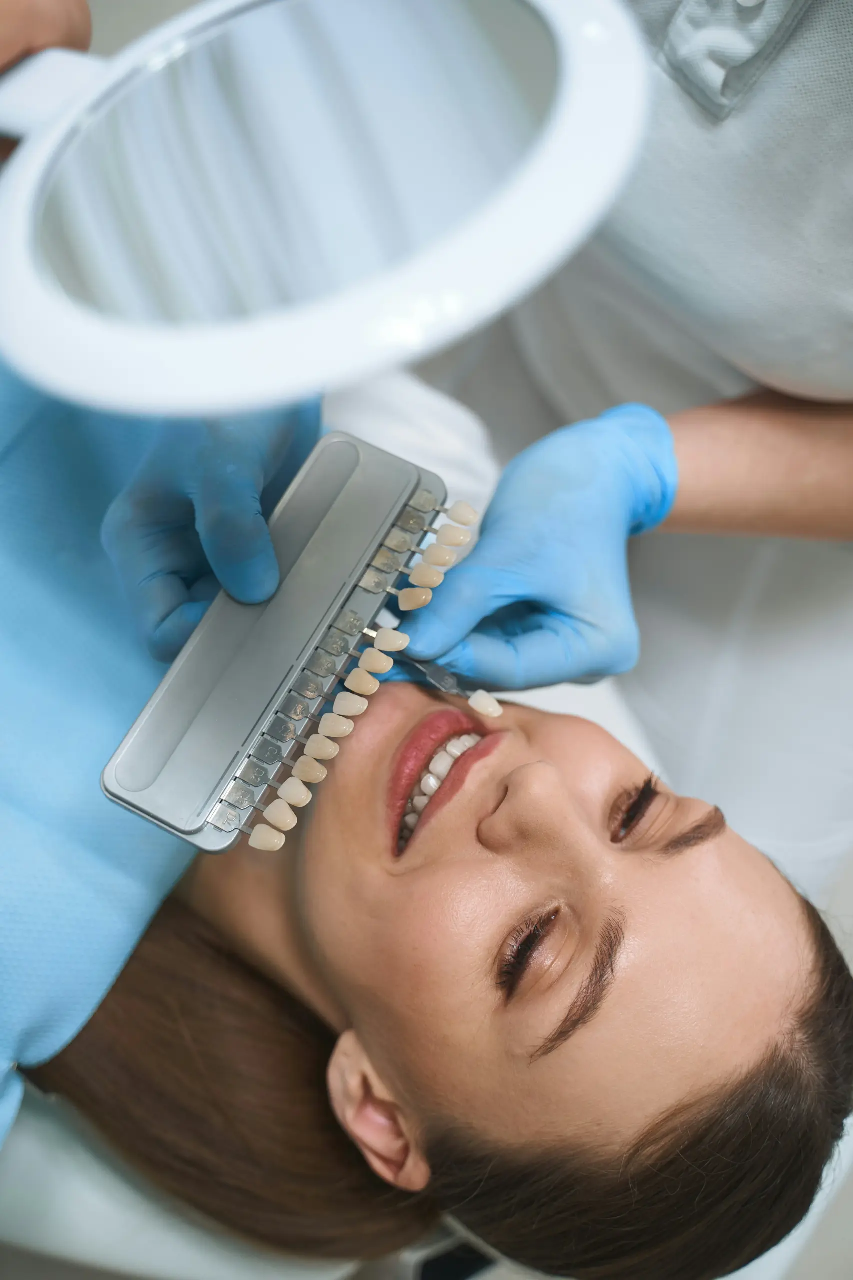 Close-up of a dental crown